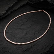 VVS Moissanite Iced Out Tennis Chain in 925 Sterling Silver – Unisex Luxury Necklace