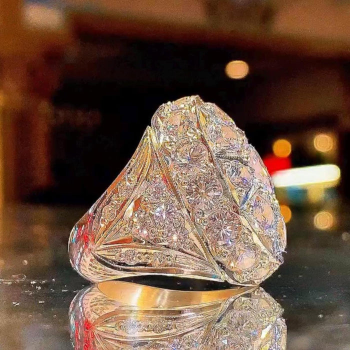 Onyx Ratan | 925 Silver Moissanite Ring – Hip Hop Style