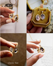 14K Solid Gold Engraved Photo Locket | ONYX RATAN