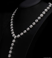 Mix Shape Lab-Grown Diamond Choker Necklace | Eco-Friendly Bridal Wedding Jewelry | 925 Silver & Solid Gold | ONYX RATAN