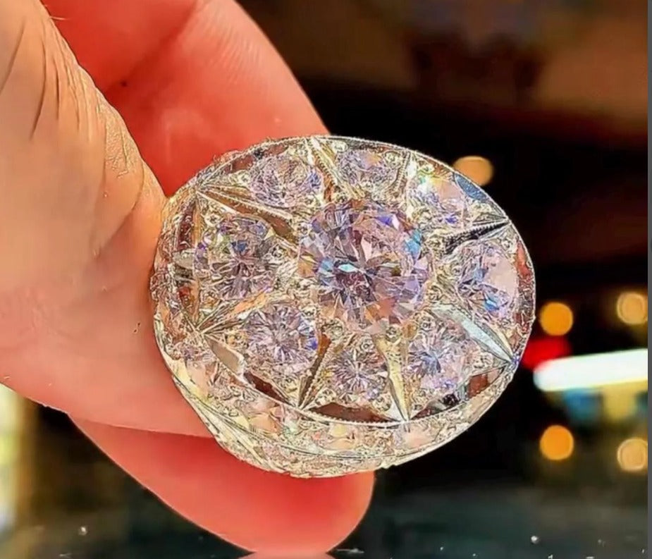 Onyx Ratan | 925 Silver Moissanite Ring – Hip Hop Style