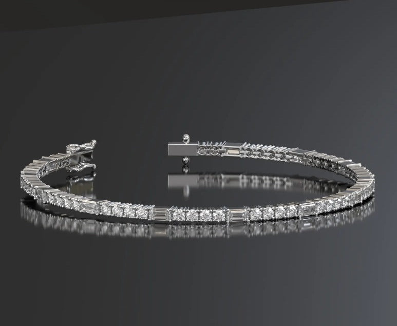 Solid Gold VVS Moissanite Tennis Bracelet | ONYX RATAN