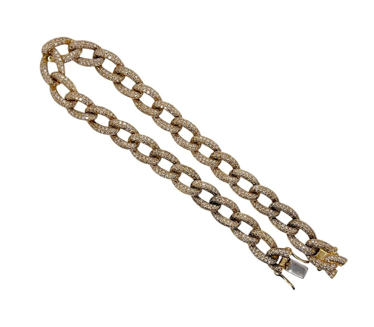 Onyx Ratan | 14K Gold Diamond Cuban Bracelet