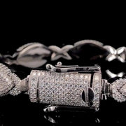 Iced Out Evil Eye Bracelet – VVS1 Moissanite 925 Silver | ONYX RATAN