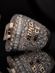 Custom Diamond Initial Ring – 14K Gold Iced Out | ONYX RATAN