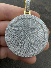 Large Iced Out Moissanite Medallion Pendant – 925 Silver | ONYX RATAN