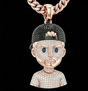 Onyx Ratan | Iced Out Berserk Behelit Anime Pendant